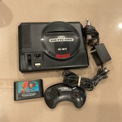 Sega Genesis With Sonic 