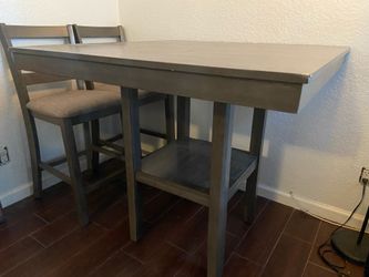 Grey dining table
