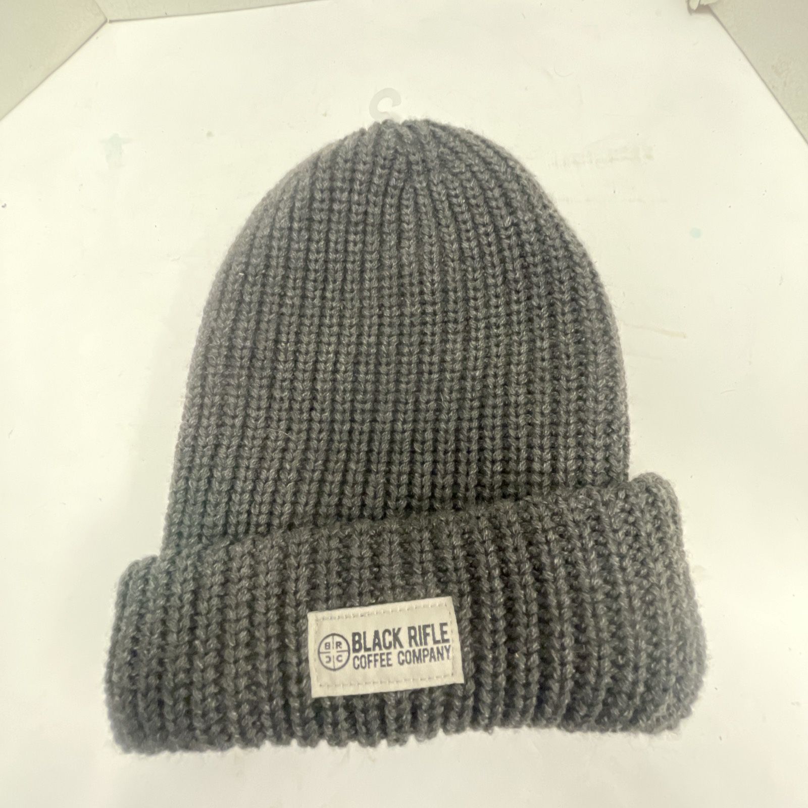 Black Rifle Coffee Company Knit Beanie Winter Hat Cap - Gray - Brand New