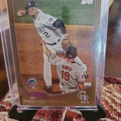 Colorado Rockies Troy Tulowitzki 2013 Topps Update Gold & Blue Parallel Baseball Cards 
