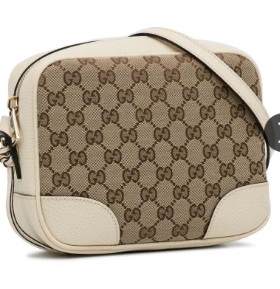 Authentic Gucci Canvas Bree Crossbody Bag