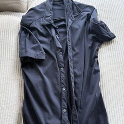 Blue Button Up coastaro Large