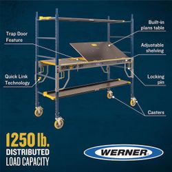 Werner 6ft Rolling Pro Scaffold