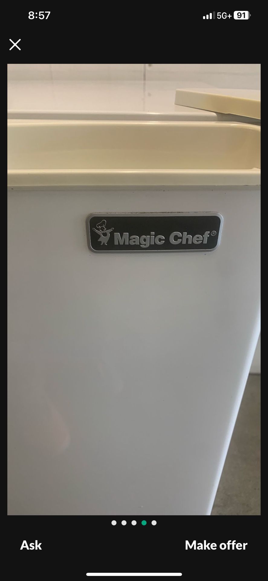 Magic chef Upright Freezer