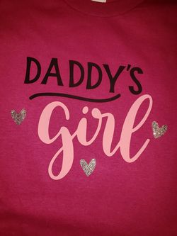 Children's small hand-made Daddy's girl shirt