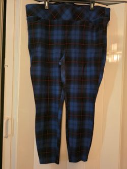 Torrid Blue & Red Plaid Pants