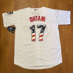 Ohtani 250 Anniversary America White Men Jersey