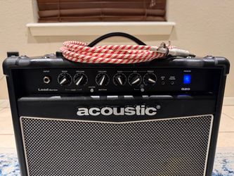 🔊 G20 ACOUSTIC GUITAR AMP + FENDER CABLE | $80