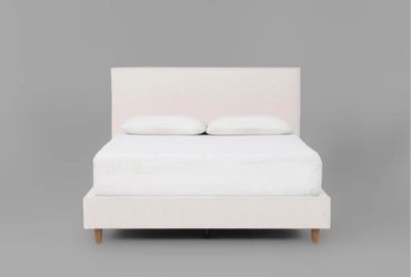 Queen Upholstered Bed Frame $100 + Free Casper Mattress