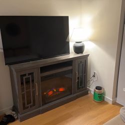 Tv And Artificial Fireplace 
