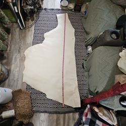 White Veg Tanned Leather