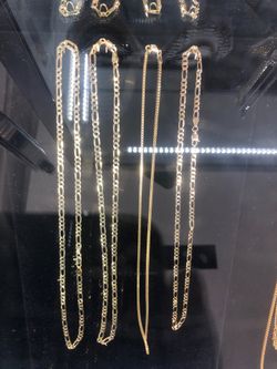 925 silver over gold chains