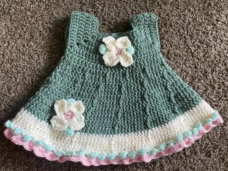 Crochet Dress 0-3 Months 