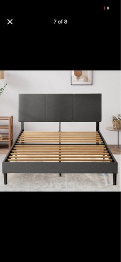 Platform Full  Dark grey Bed Frame for $80
