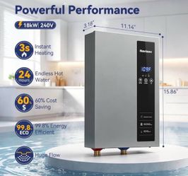 18kW tankless water heater electric