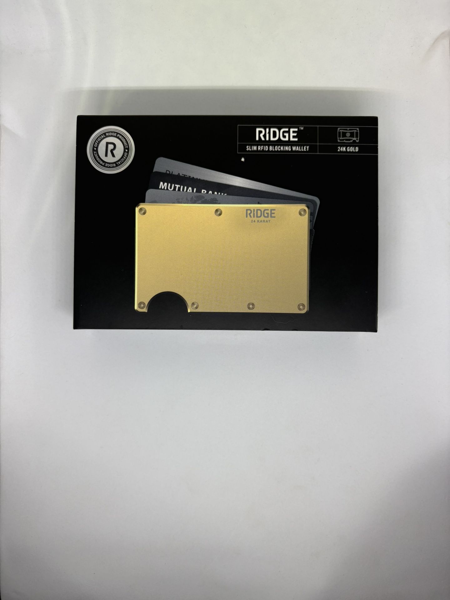 Ridge Wallet RFID 24K Gold