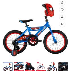 16” Spiderman Bike - Removable Training Wheels - Glowing Eyes $20