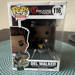 VAULTED Del Walker Gears of War Funko Pop #116 GOW Games Gaming Video Pops