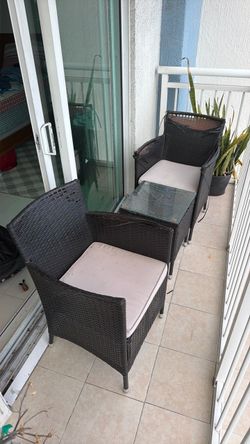 Balcony or patio furniture