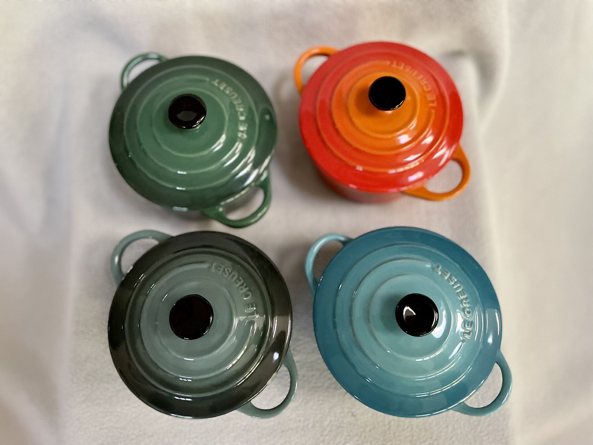 Le Creuset set of 4 cocottes