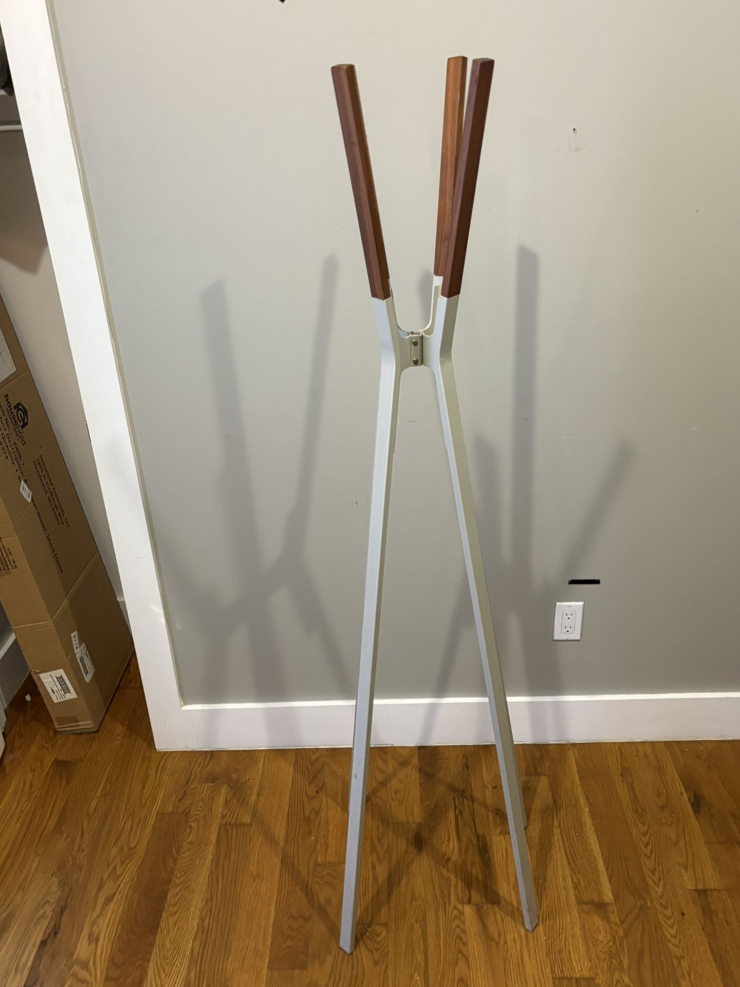 Coat Rack Holder And Matching Floor Lamp