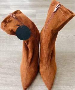 Caramel Suede Boots
