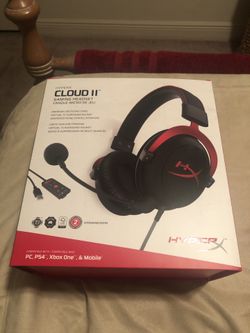 HyperX KHX-HSCP-RD Cloud II Wired Gaming Headset