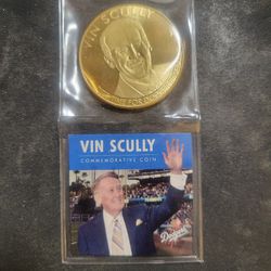 Vin Scully Commemorative Coin From 2016