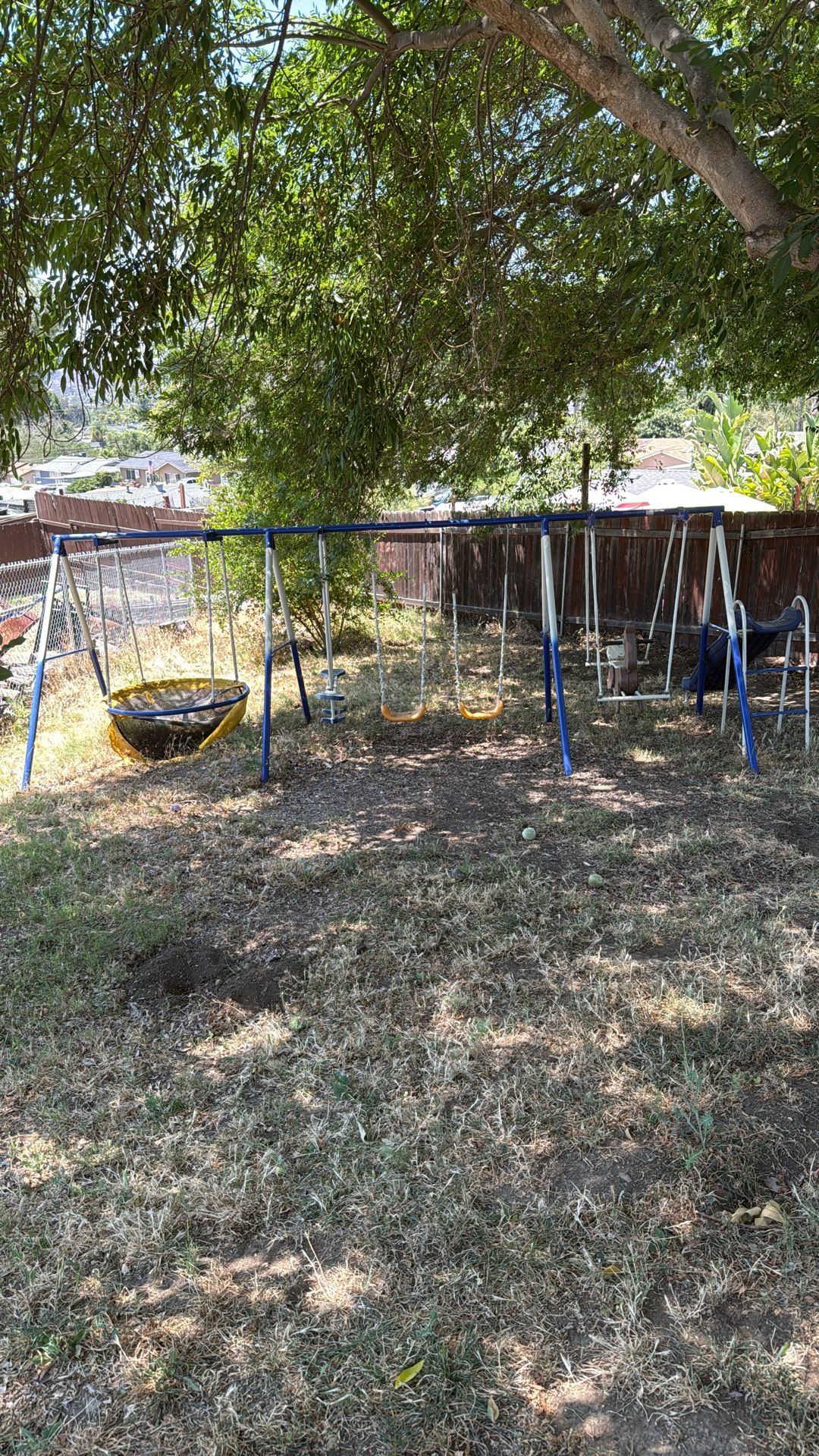 Backyard Kids Swing Set with Slide