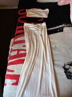 white 2 piece dress size s