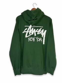 Stussy New York Chapter Store Full Zip Hoodie Green  Size Medium BRAND NEW  ***Stussy Cut Tags are discontinued items done by the manufacturer. Please