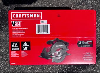 Sierra Circular Inalámbrica Craftsman V20 6-1/2"