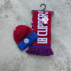 NBA Clippers Scarf & Beanie Set