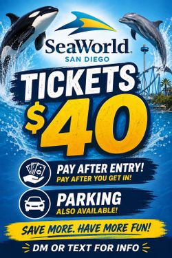 Sea World Tickets Cheap !!!! Hot Weekend