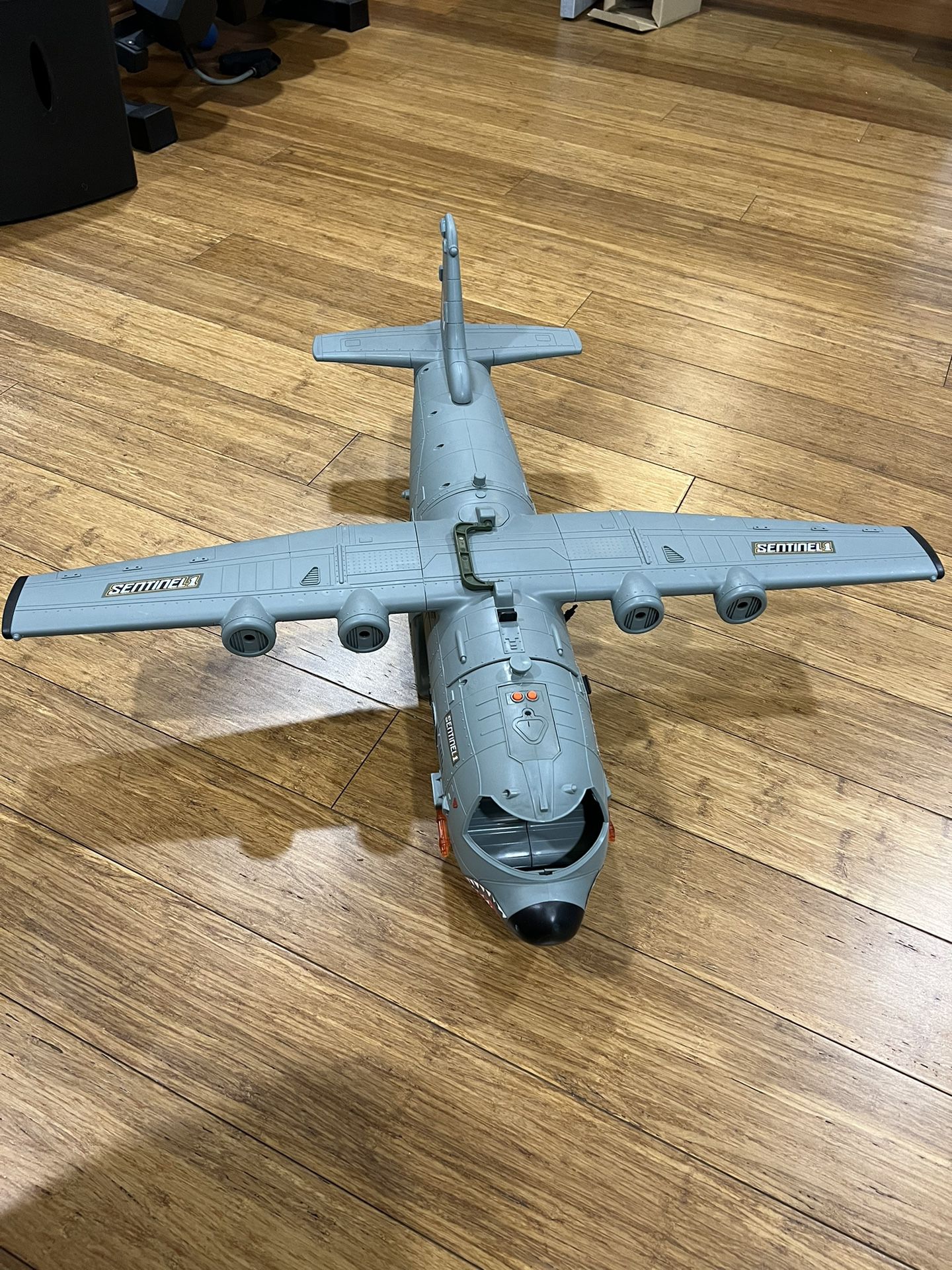 Big C-130 Toy Airplane. It’s Missing It’s Props And Sunshield. 