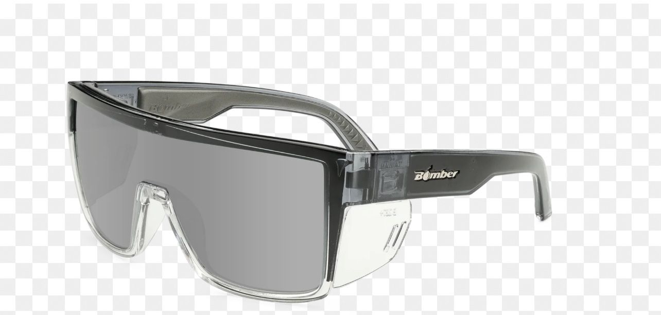 Bomber Eyewear Polarized Silver Mirror Crystal