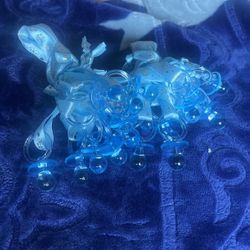 2 Dozens Of Blue Baby Pacifiers For Baby Showers