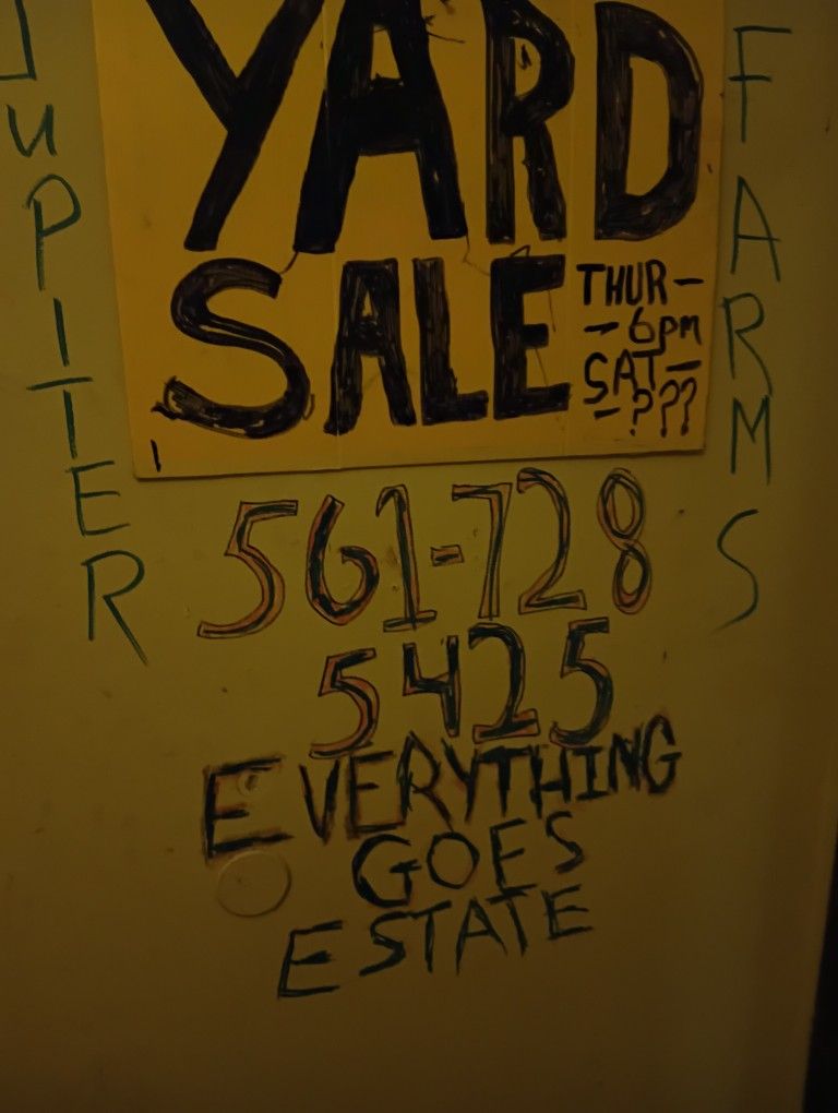 Estate Sale,Til Sat9pm,Call 4directions
