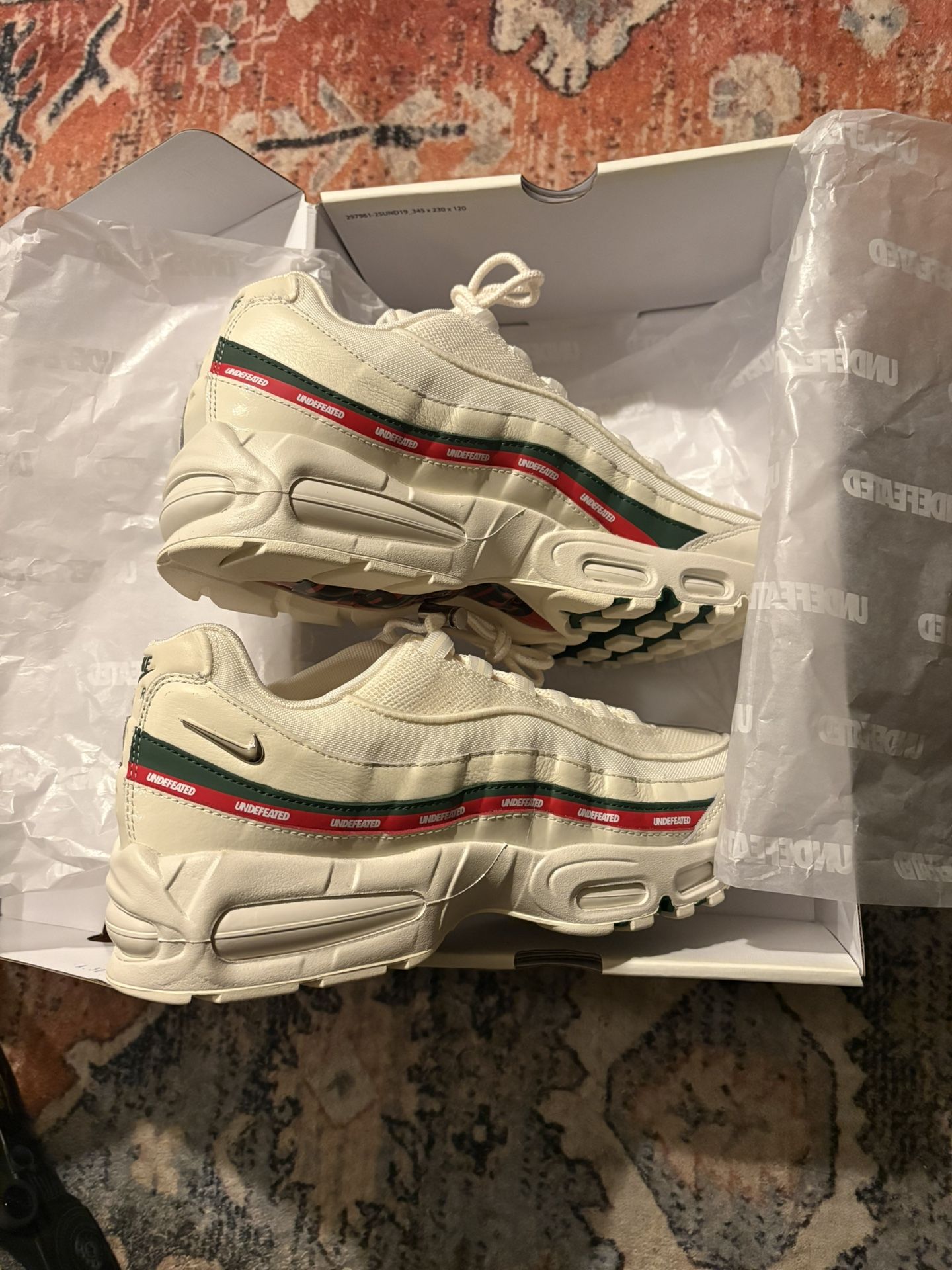 Undefeated X Nike Air Max 95 / Black / Sail