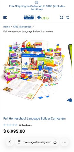 Stages Learning Aris Full Homeschool Language Builder Curriculum