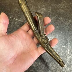 18th or EARLY 19TH C. Ottoman Empire Bronze Powder Flask Tip For Primer