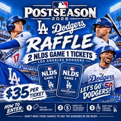 Los Ángeles Post Season Dodger raffle