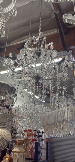 Large Crystal Chandelier Multi-Tier