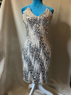 Fashion Nova sequin spaghetti strap dress  sz Medium