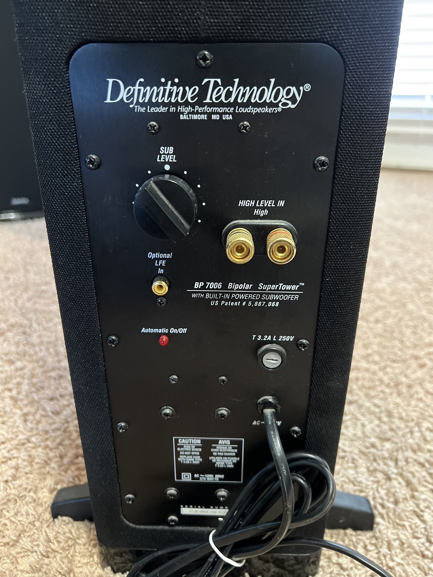 Definitive Technology BP-7600 Bipolar SuperTower