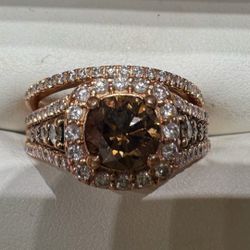 14K Rose Gold 1.25ct Round Brilliant Cut S1 2 Clarity