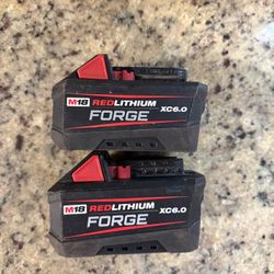 M18 18V Lithium-Ion REDLITHIUM FORGE 6.0 Ah Battery 2 Pack