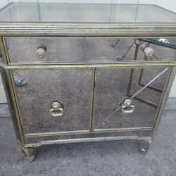 MIRRORED-CABINET, NIGHTSTAND-or- CONSOLE