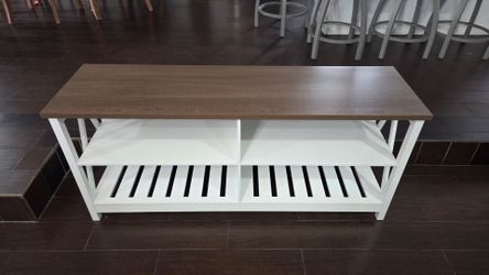 TV stand with shelves