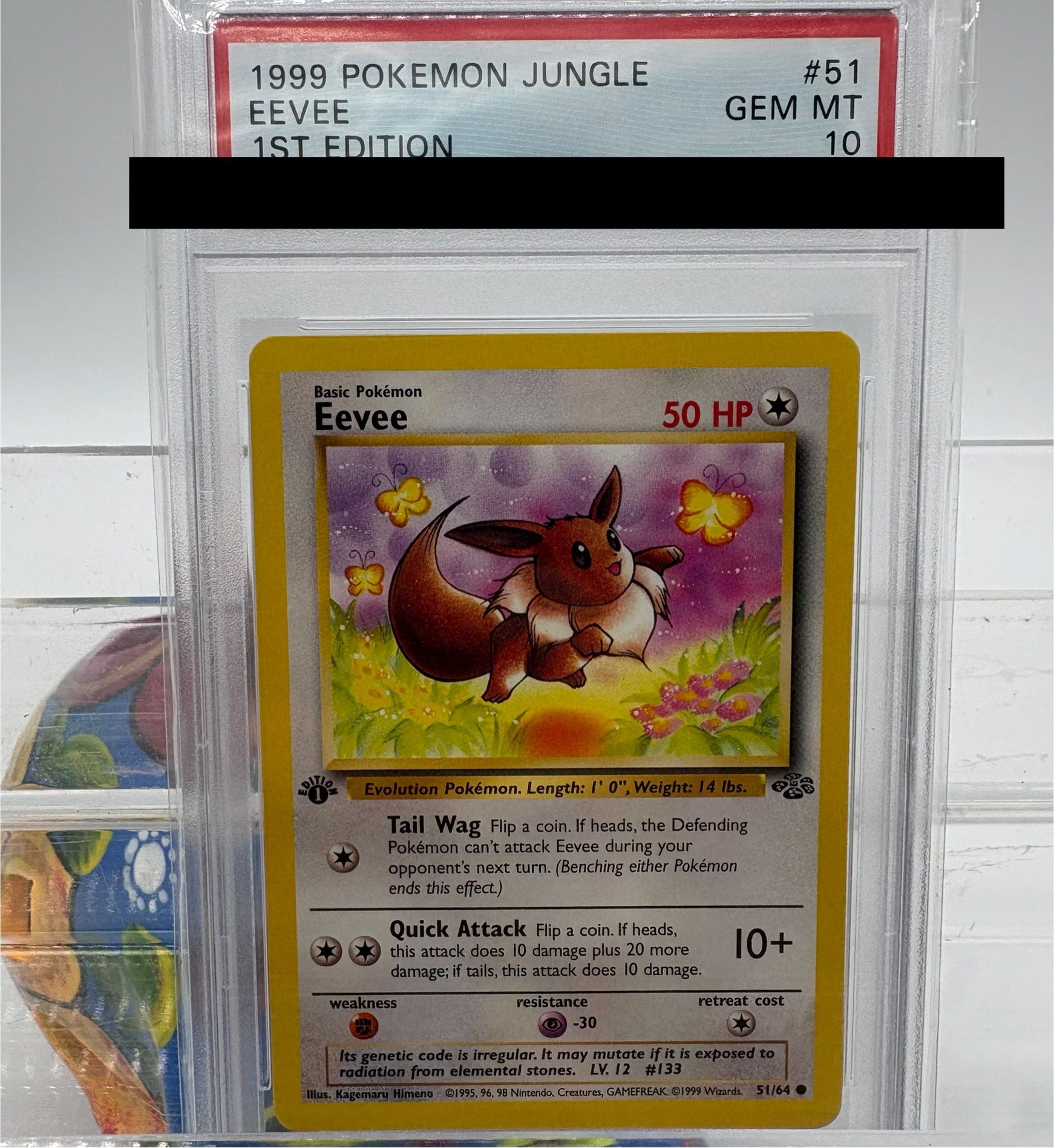 1999 Pokemon Jungle 1st Edition Eevee 51/64 PSA 10 GEM MINT